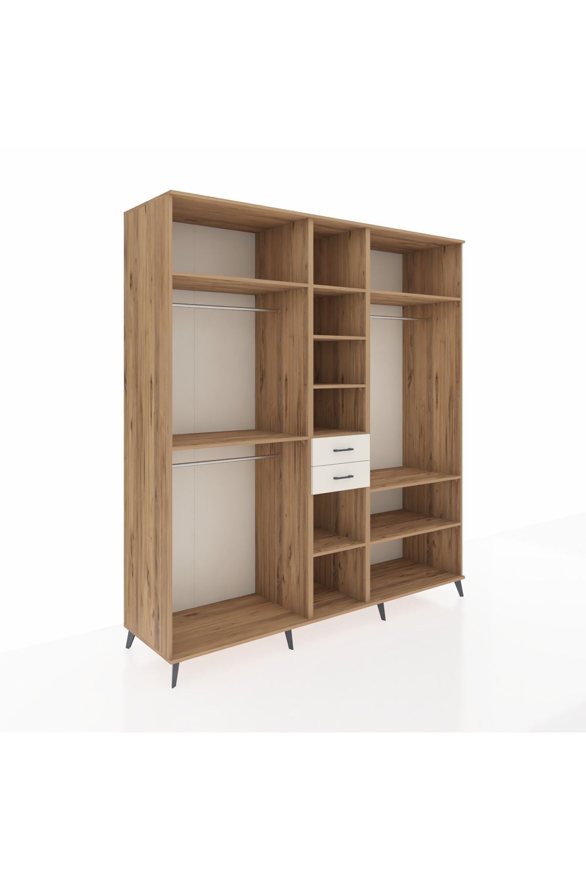 Kronos Dolap 10 Raflı 2 Çekmeceli 3 Askılı 220x59x243 - S784M052V19C