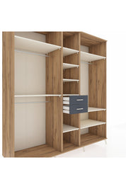 Kronos Dolap 10 Raflı 2 Çekmeceli 3 Askılı 220x59x243 - S784M052V23C