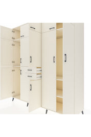 Kronos Dolap 10 Raflı 2 Çekmeceli 3 Askılı 220x59x243 - S784M053V04C