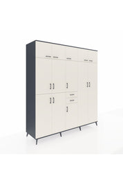 Kronos Dolap 10 Raflı 2 Çekmeceli 3 Askılı 220x59x243 - S784M053V13C