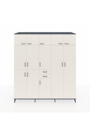 Kronos Dolap 10 Raflı 2 Çekmeceli 3 Askılı 220x59x243 - S784M053V13C