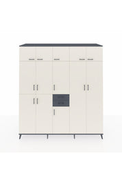 Kronos Dolap 10 Raflı 2 Çekmeceli 3 Askılı 220x59x243 - S784M053V14C
