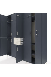 Kronos Dolap 10 Raflı 2 Çekmeceli 3 Askılı 220x59x243 - S784M053V16C