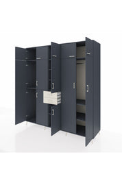 Kronos Dolap 10 Raflı 2 Çekmeceli 3 Askılı 220x59x243 - S784M053V16C