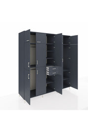 Kronos Dolap 10 Raflı 2 Çekmeceli 3 Askılı 220x59x243 - S784M053V17C
