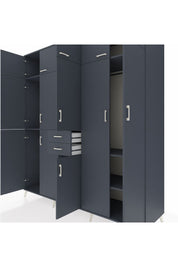 Kronos Dolap 10 Raflı 2 Çekmeceli 3 Askılı 220x59x243 - S784M053V17C