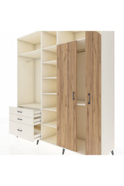 Kronos Dolap 10 Raflı 3 Çekmeceli 2 Askılı 220x59x243 - S784M054V01C