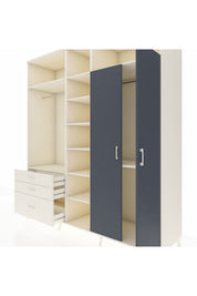 Kronos Dolap 10 Raflı 3 Çekmeceli 2 Askılı 220x59x243 - S784M054V07C