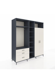 Kronos Dolap 10 Raflı 3 Çekmeceli 2 Askılı 220x59x243 - S784M054V13C