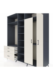 Kronos Dolap 10 Raflı 3 Çekmeceli 2 Askılı 220x59x243 - S784M054V13C