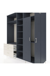 Kronos Dolap 10 Raflı 3 Çekmeceli 2 Askılı 220x59x243 - S784M054V16C