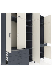 Kronos Dolap 11 Raflı 4 Çekmeceli 2 Askılı 220x59x243 - S784M055V14C