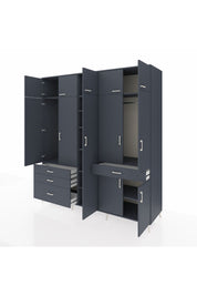Kronos Dolap 11 Raflı 4 Çekmeceli 2 Askılı 220x59x243 - S784M055V17C