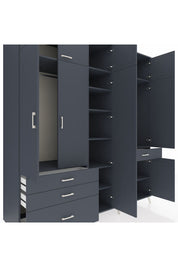 Kronos Dolap 11 Raflı 4 Çekmeceli 2 Askılı 220x59x243 - S784M055V17C