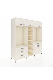 Kronos Dolap 11 Raflı 4 Çekmeceli 2 Askılı 220x59x243 - S784M056V04C