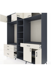 Kronos Dolap 11 Raflı 4 Çekmeceli 2 Askılı 220x59x243 - S784M056V13C