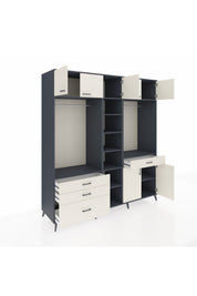 Kronos Dolap 11 Raflı 4 Çekmeceli 2 Askılı 220x59x243 - S784M056V13C