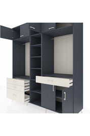 Kronos Dolap 11 Raflı 4 Çekmeceli 2 Askılı 220x59x243 - S784M056V16C