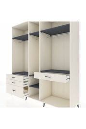 Kronos Dolap 7 Raflı 4 Çekmeceli 3 Askılı 220x59x243 - S784M057V07C