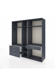 Kronos Dolap 7 Raflı 4 Çekmeceli 3 Askılı 220x59x243 - S784M057V17C