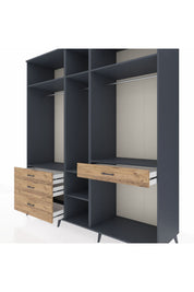 Kronos Dolap 7 Raflı 4 Çekmeceli 3 Askılı 220x59x243 - S784M057V18C