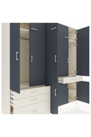 Kronos Dolap 8 Raflı 4 Çekmeceli 3 Askılı 220x59x243 - S784M058V07C