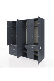 Kronos Dolap 8 Raflı 4 Çekmeceli 3 Askılı 220x59x243 - S784M058V17C