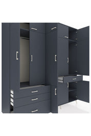 Kronos Dolap 8 Raflı 4 Çekmeceli 3 Askılı 220x59x243 - S784M058V17C