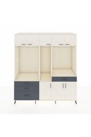 Kronos Dolap 8 Raflı 4 Çekmeceli 3 Askılı 220x59x243 - S784M059V05C