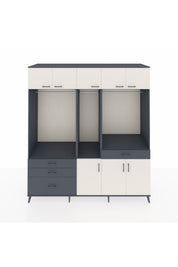 Kronos Dolap 8 Raflı 4 Çekmeceli 3 Askılı 220x59x243 - S784M059V14C