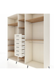 Kronos Dolap 10 Raflı 6 Çekmeceli 3 Askılı 220x59x243 - S784M060V01C