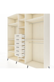 Kronos Dolap 10 Raflı 6 Çekmeceli 3 Askılı 220x59x243 - S784M060V04C