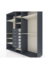 Kronos Dolap 10 Raflı 6 Çekmeceli 3 Askılı 220x59x243 - S784M060V14C