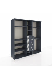 Kronos Dolap 10 Raflı 6 Çekmeceli 3 Askılı 220x59x243 - S784M060V17C