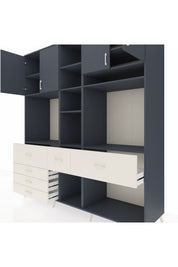 Kronos Dolap 11 Raflı 6 Çekmeceli 4 Kapaklı 220x59x243 - S784M062V16C