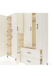 Kronos Dolap 12 Raflı 2 Çekmeceli Tek Askılı 220x59x243 - S784M063V04C