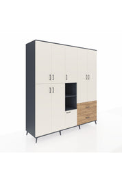Kronos Dolap 12 Raflı 2 Çekmeceli Tek Askılı 220x59x243 - S784M063V15C
