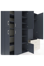 Kronos Dolap 12 Raflı 2 Çekmeceli Tek Askılı 220x59x243 - S784M063V16C