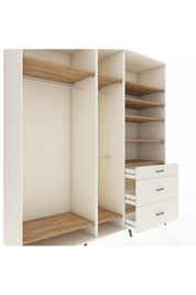 Kronos Dolap 9 Raflı 3 Çekmeceli 3 Askılı 220x59x243 - S784M064V01C