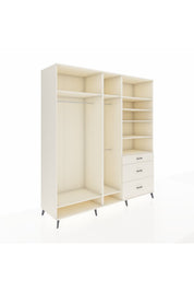 Kronos Dolap 9 Raflı 3 Çekmeceli 3 Askılı 220x59x243 - S784M064V04C