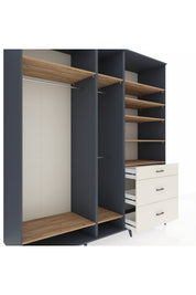 Kronos Dolap 9 Raflı 3 Çekmeceli 3 Askılı 220x59x243 - S784M064V10C