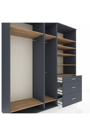 Kronos Dolap 9 Raflı 3 Çekmeceli 3 Askılı 220x59x243 - S784M064V11C
