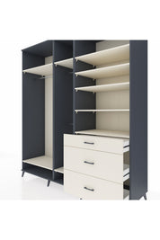 Kronos Dolap 9 Raflı 3 Çekmeceli 3 Askılı 220x59x243 - S784M064V13C