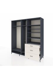 Kronos Dolap 9 Raflı 3 Çekmeceli 3 Askılı 220x59x243 - S784M064V16C