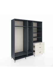 Kronos Dolap 9 Raflı 3 Çekmeceli 3 Askılı 220x59x243 - S784M064V16C