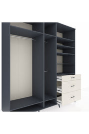 Kronos Dolap 9 Raflı 3 Çekmeceli 3 Askılı 220x59x243 - S784M064V16C