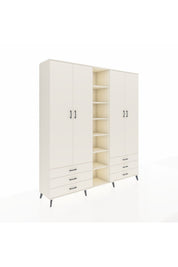 Hyperion Dolap 13 Raflı 6 Çekmeceli 2 Askılı 220x44x243 - S553M002V04B