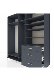 Kronos Dolap 9 Raflı 3 Çekmeceli 3 Askılı 220x59x243 - S784M064V17C