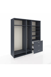 Kronos Dolap 9 Raflı 3 Çekmeceli 3 Askılı 220x59x243 - S784M064V17C