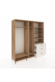 Kronos Dolap 9 Raflı 3 Çekmeceli 3 Askılı 220x59x243 - S784M064V19C